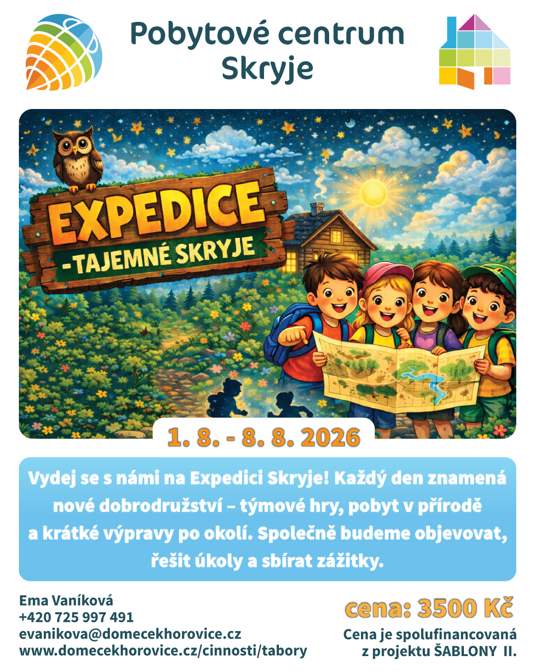 Nabídka ubytování, tábory i skupiny