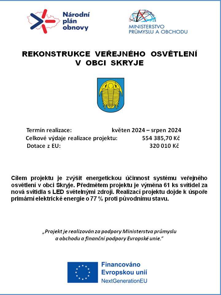 Rekonstrukce veřejného osvětlení