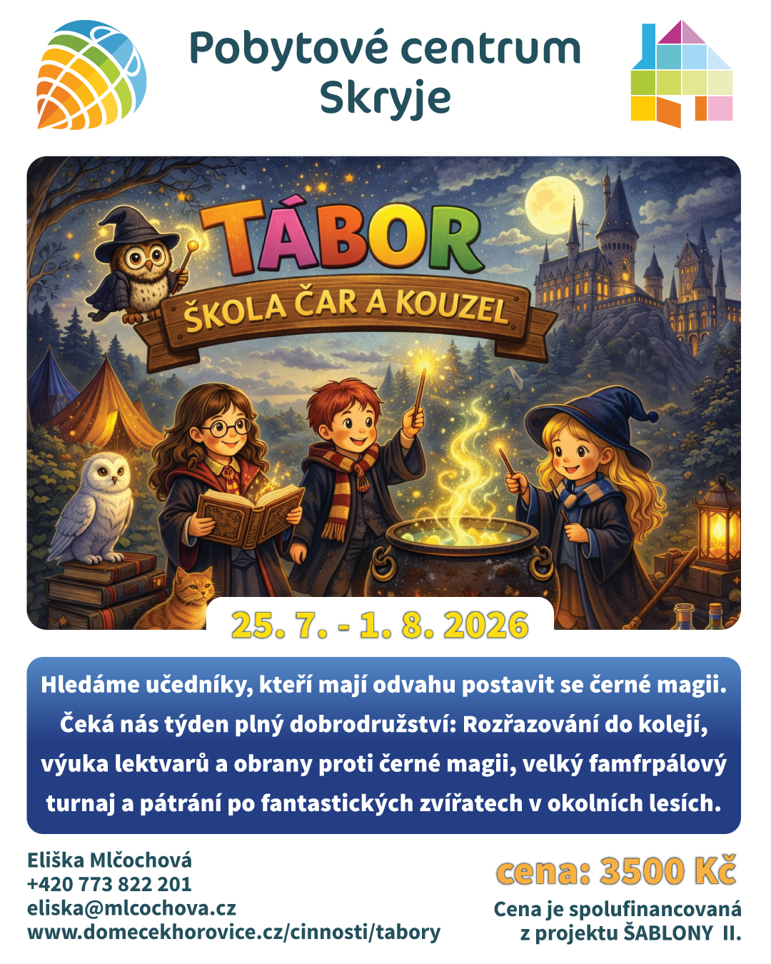 Nabídka ubytování, tábory i skupiny